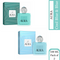 TFZ Signature Aura Cool Blue and Blue Eau De Apparel Perfume 100ml Each (Pack of 2)
