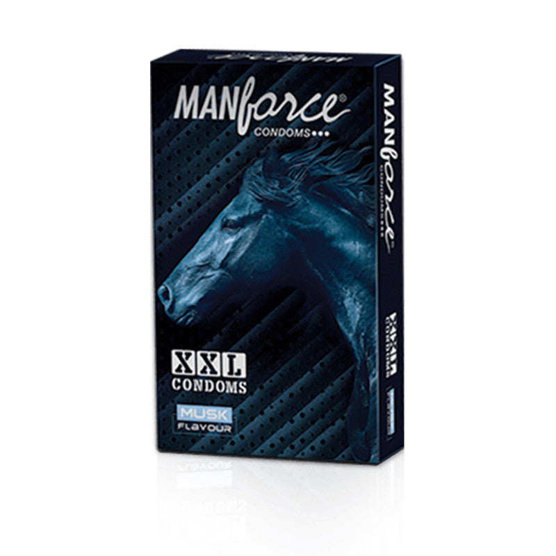 Shop Manforce XXL Musk Flavoured Condoms 10 PCS