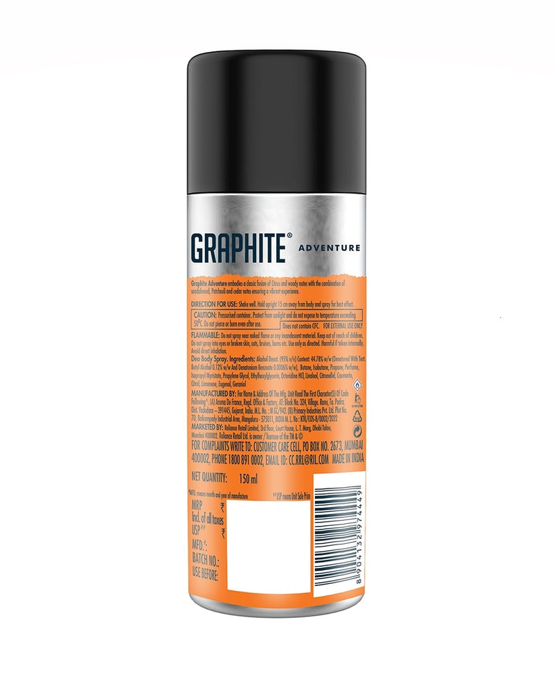 GRAPHITE Adventure Deodorant Body Spray 150 ml