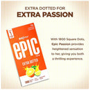 MANFORCE Epic Passion Extra Dotted Fruit Punch Flavoured Premium Condoms with Disposable Pouch Condom (10 Sheets)