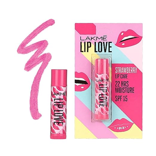 Lakme Lip Love Chapstick - Strawberry: 4.5 gms