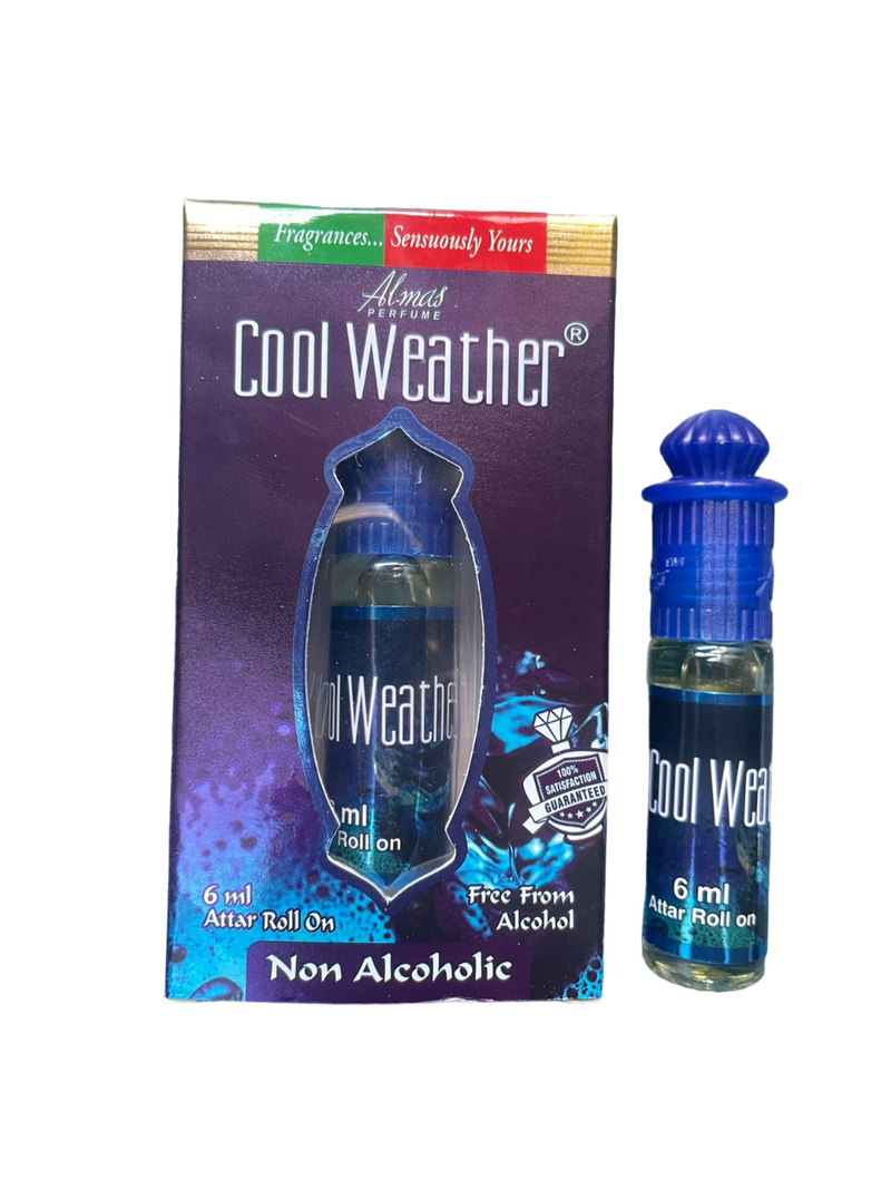 Almas Attar COOL WEATHER | Taj Ittar | Alcohol Free Perfume Oil 6ML