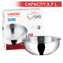 Vinod Platinum Stainless Steel Extra Deep Tasla - 26 cm 3.7 Litres