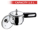 Vinod 18/8 Stainless Steel Splendid Plus Pressure Cooker 1. 5 Litres