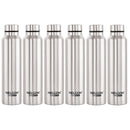 Nelcon Stainless Steel Water Bottle Dew - 1 Litre Set of 6