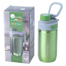 Nouvetta Stainless Steel Moon Double Wall Bottle - Green (350 ml) 1 Unit