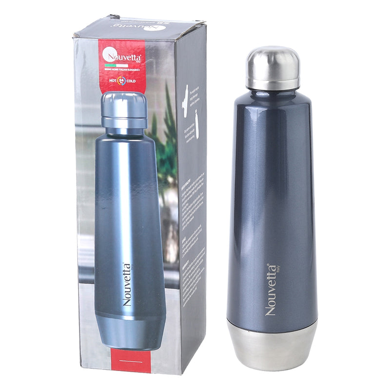 Nouvetta Stainless Steel Eden Double Wall Bottle (Grey) - 500 ml 1 Unit