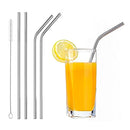 KVG Stainless Steel Straw With Cleaning Brush Set 4+1 Piece