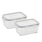 Steelo Sofresh Soclick Plastic Container - 2x800 ml 1 Unit