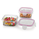 Steelo Sofresh Square Plastic Container - 2x400 ml 1 Unit