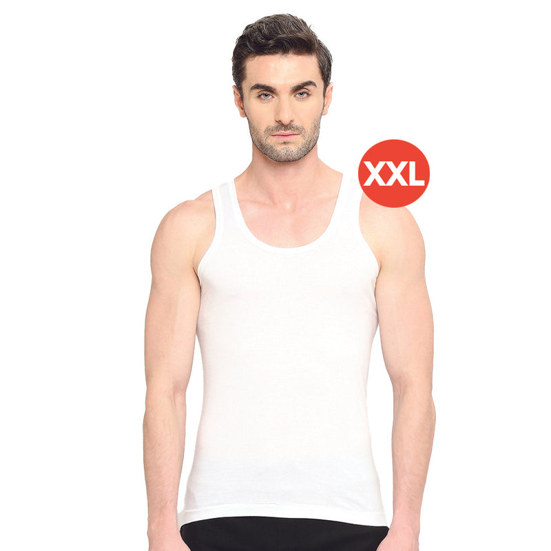 VIP Bonus Premium Round Neck Cotton Men's Vest - 100cm (XXL) 2 Piece