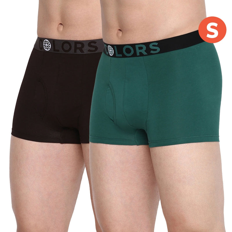 Rupa Frontline Colors Men's Trunk - 80 cm (S) - Teal Green & Brown 2 Piece