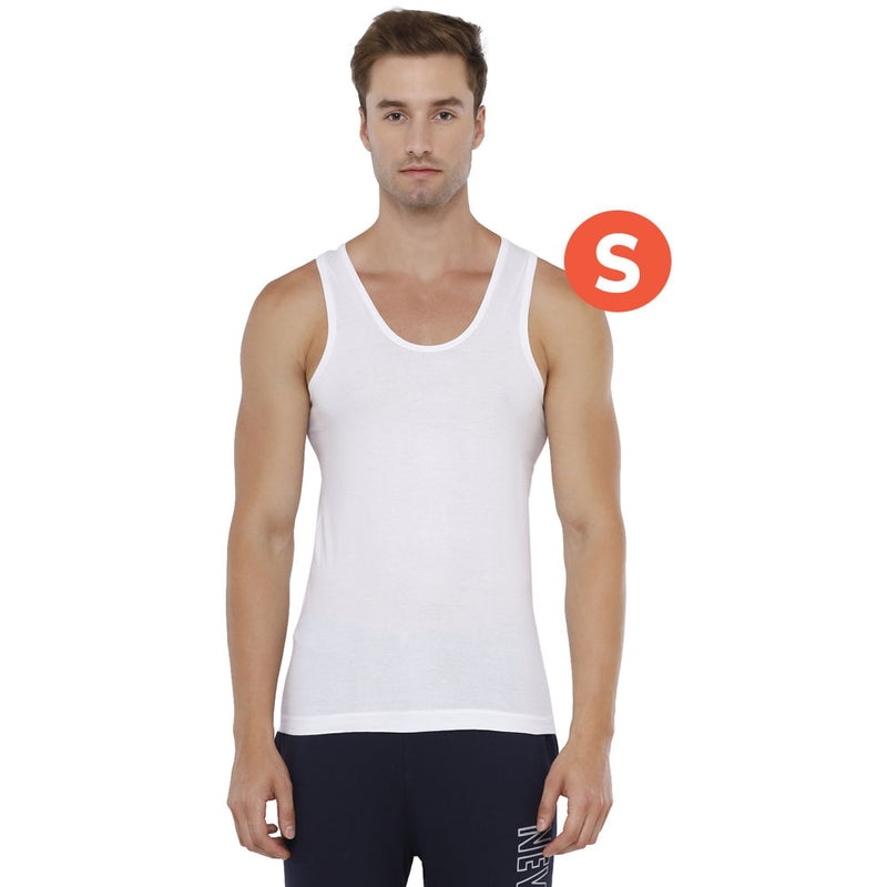 Rupa Jon Round Neck Men's Vest - 80 cm (S) - White 3 Piece