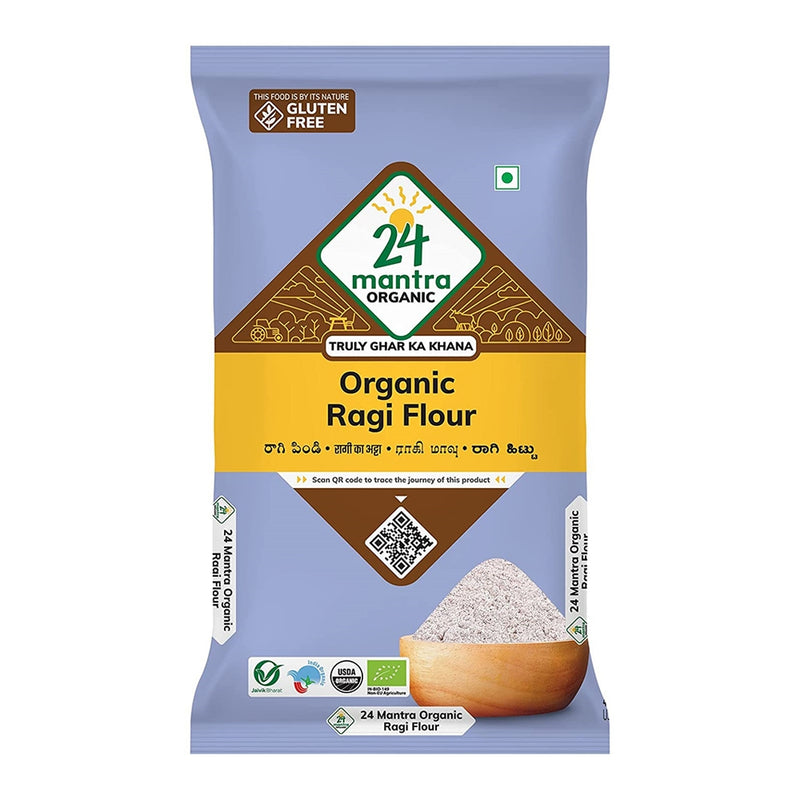 24 Mantra Organic Ragi Flour: 500 gms