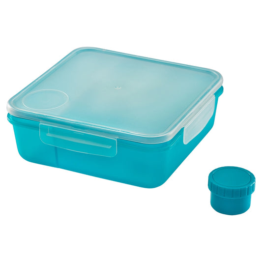 All Time Plastic Salad Lunch Box With Dip Container 1 Unit