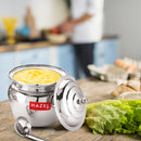 HAZEL Stainless Steel Oil Ghee Container With Spoon 300 ml