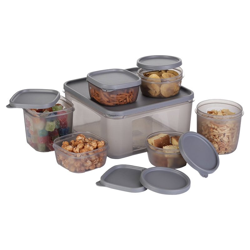 Happy Family Fresco Kitchen Containers Set -Grey 7 Pieces