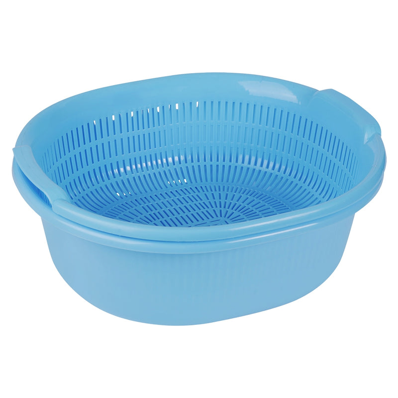 Happy Family West Side Colander With Tub - Blue 1 Unit