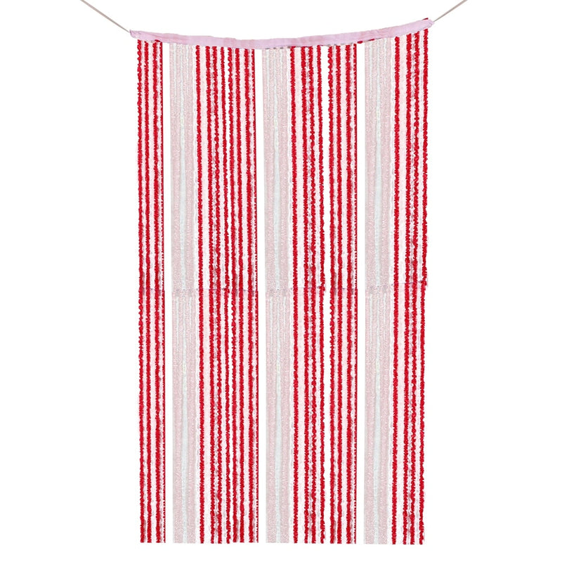 Decorative Woollen Curtain (Pink & White) - 2.5 x 5 ft 1 Unit