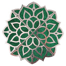 Decorative MDF Shining Rangoli Stencils - Green 1 Unit