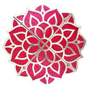 Decorative MDF Shining Rangoli Stencils - Magenta 1 Unit