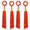 Decorative Woollen Dangler - Orange Pack of 4