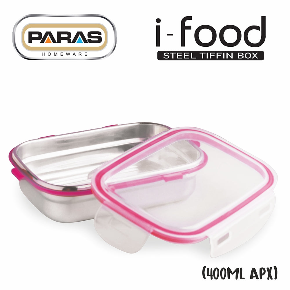 Paras I Food Lunch Box (Pink) 400 ml