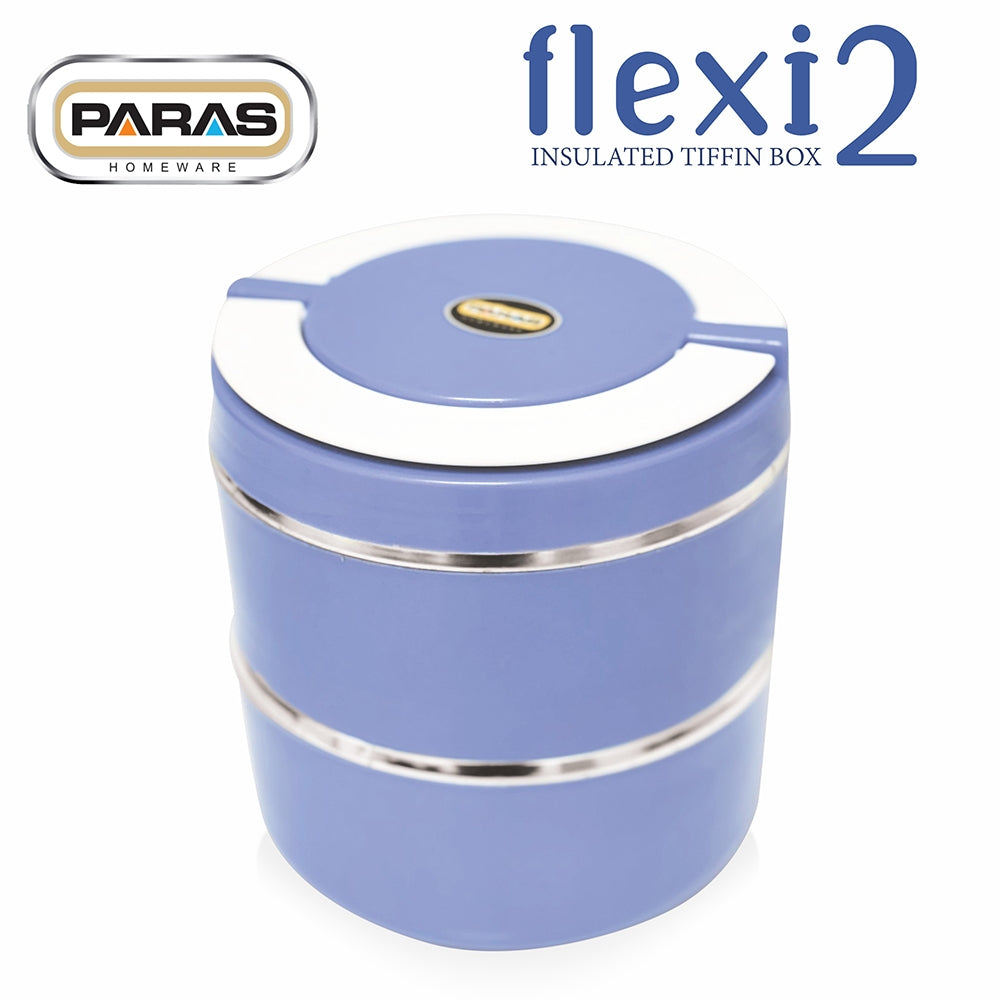 Paras Flexi 2 Layer Lunch Box (Purple) 1 Unit