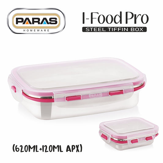 Paras I Food Pro Lunch Box (Pink) 2 Containers