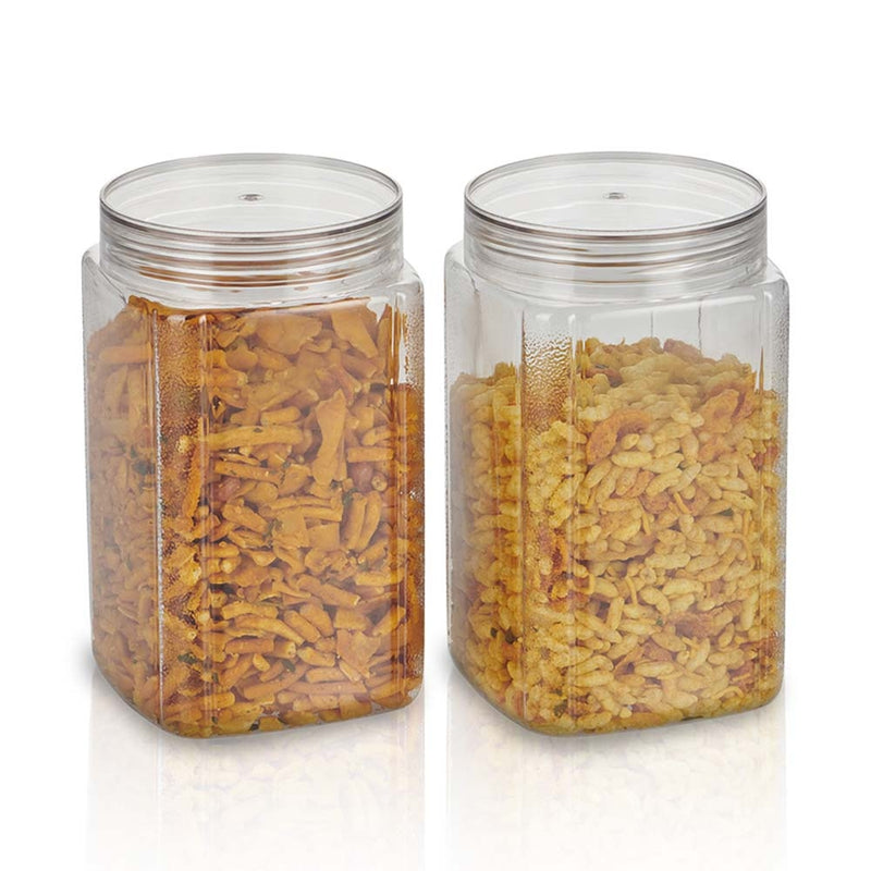 Steelo Varg Plastic Container - 1500 ml Set Of 2