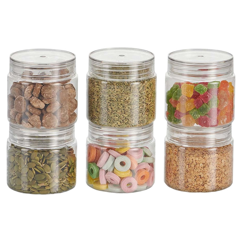 Steelo Homely Plastic Container - 350 ml 6 Pieces