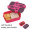 Flair Spinner Rectangular Lunch Box - Pink 1 Unit