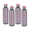 Flair Polka Pet Bottle With Fliptop Lid (1000 ml) - Pink Set of 4