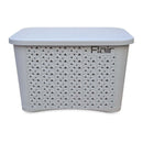 Flair Utility Multipurpose Basket With Lid (Large) - Grey 1 Unit