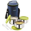 Magnus Alfa - 3 Stainless Steel Lunch Box - Green 1 U