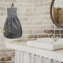 VAA Cotton Zero Twist Basin Napkin 550 GSM  - Grey 28x46  cm