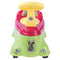 Happy Family Rock N Roll Car Shape Baby Potty With Wheel - Green & Pink 1 Unit