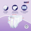 Seni Super Plus Breathable Adult Diapers - Medium (10 Pieces)