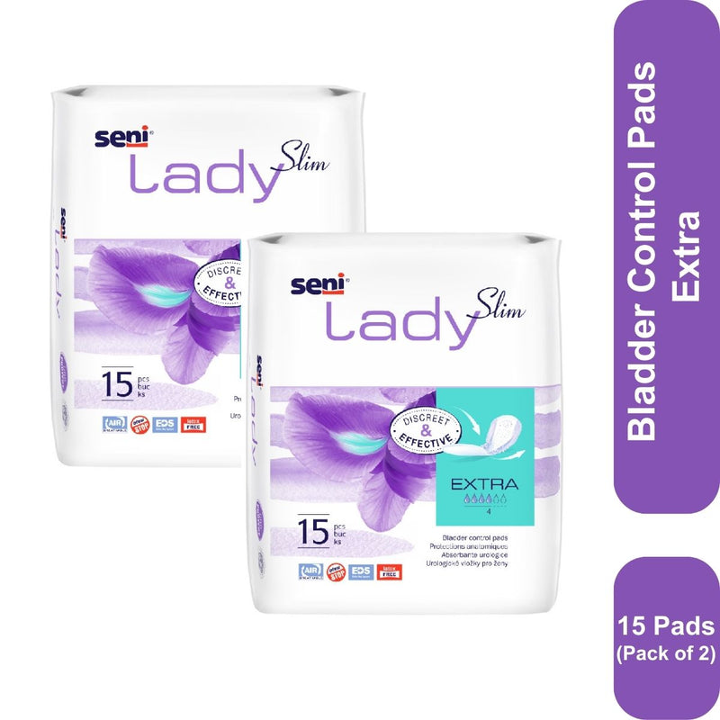 Seni Lady Slim Bladder Control Pads Extra 15 Pcs (Pack Of 2)