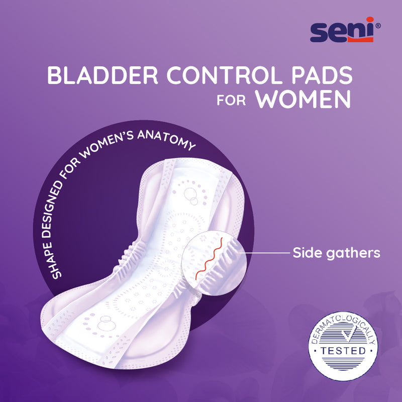 Seni Lady Moderate Pads Long - BLADDER CONTROL PADS FOR WOMEN - Seni
