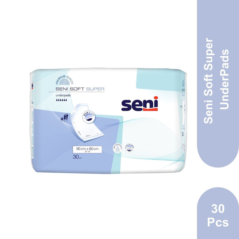 Seni Soft Super Underpads 30 Pieces (90 x 60 Cm)