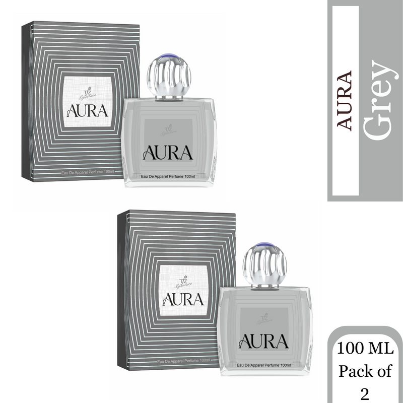 TFZ Signature Aura Grey Eau De Perfume 100ml Each (Pack of 2)