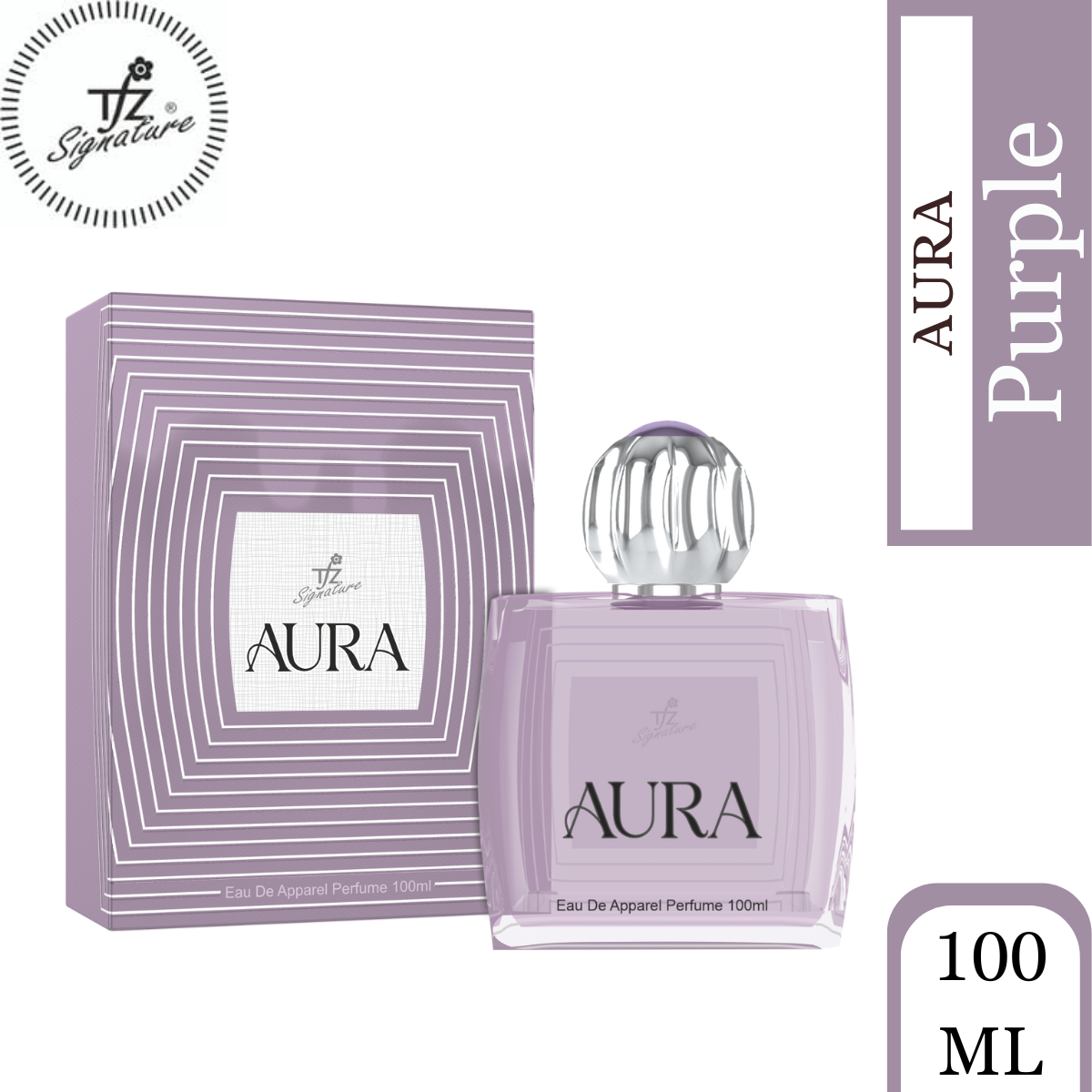 TFZ Signature Aura Purple Eau De Apparel Perfume 100ml