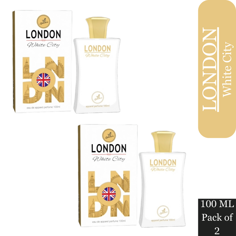 TFZ Signature London White City Eau De Perfume 100ml Each (Pack of 2)