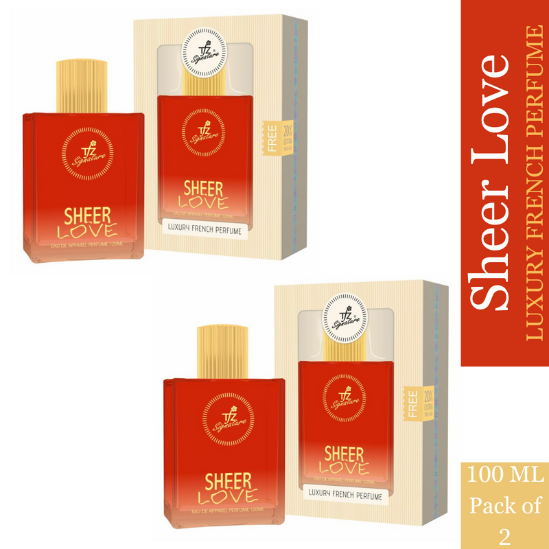 TFZ Signature Sheer Love Luxury French Perfume 100ml Each (Pack of 2)