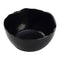 Dinewell Melamine Curve Small Serving Bowl - Matte Black 550 ml