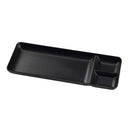 Dinewell Melamine Chip & Dip Serving Platter - Matte Black 1 Unit