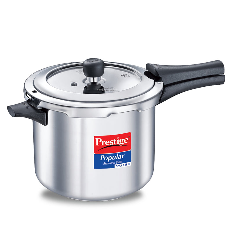 Prestige Popular Stainless Steel Svachh Pressure Cooker 5 Litre