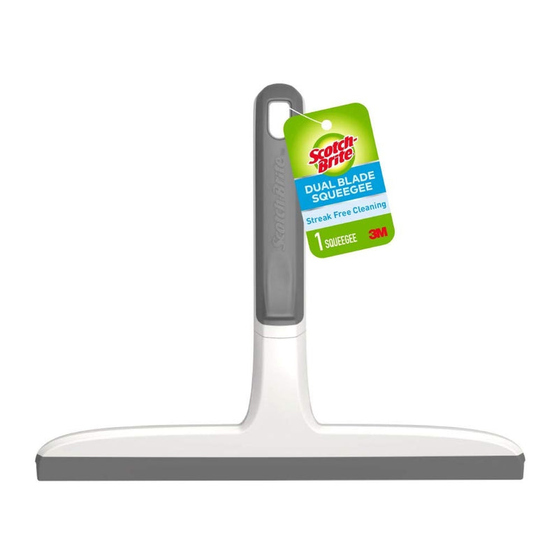 Scotch Brite Dual Blade Squeegee - (Grey & White) 1 Unit