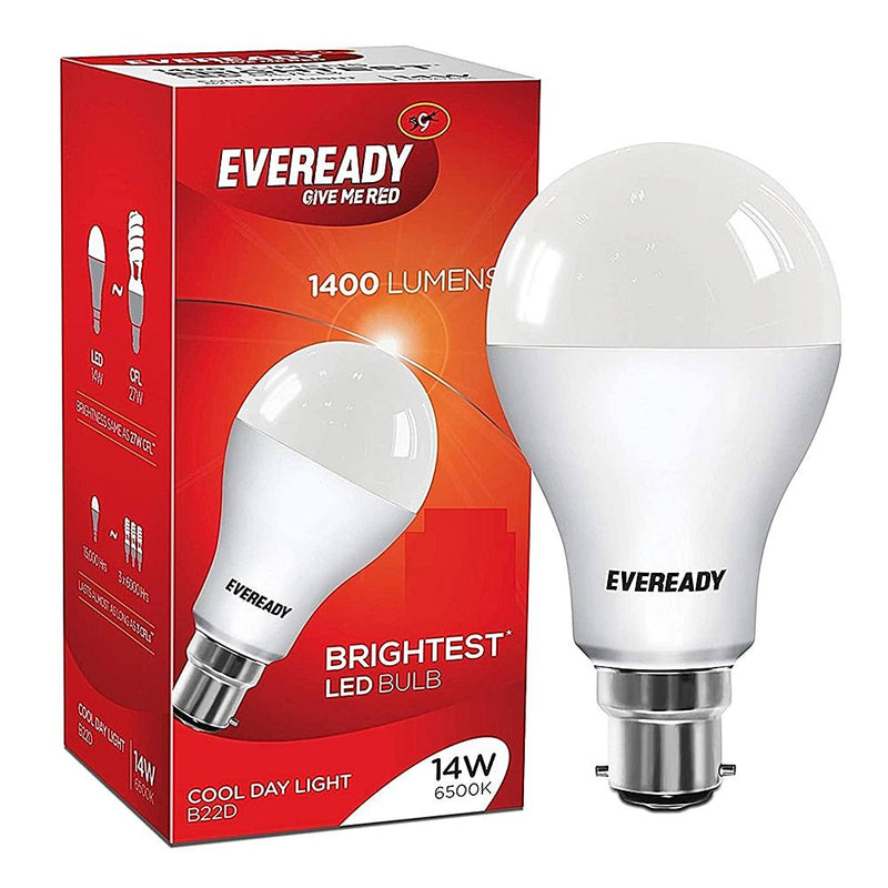 Eveready Cool Day Light White LED B22 Bulb 14 W